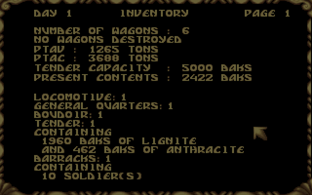 Transarctica [Falcon030] atari screenshot